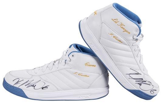 Kenyon Martin Game Used & Signed Reebok Sneakers (Player LOA & JSA)